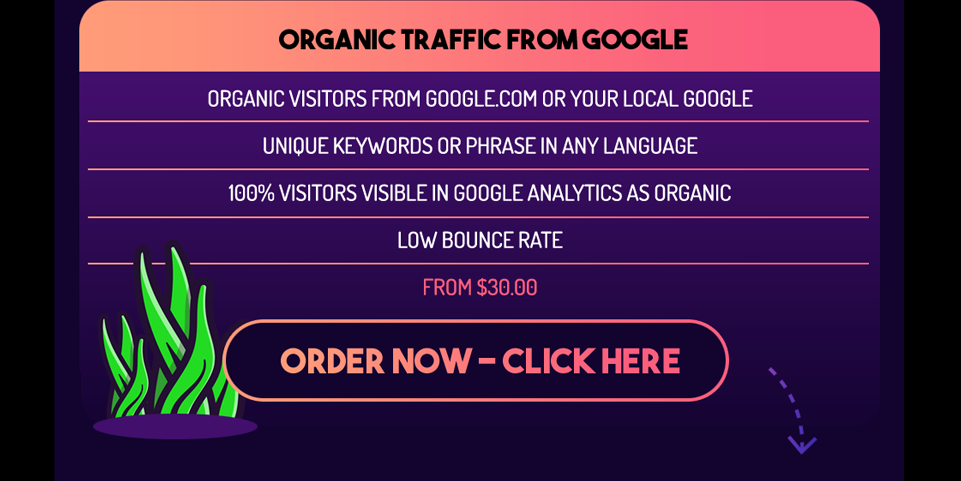 Buy Organic Traffic from Google
